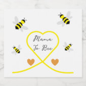 Bee Baby Shower Schaumweinetikett (Einzelnes Label)