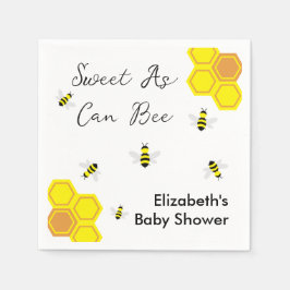 Bee Baby Shower Serviette