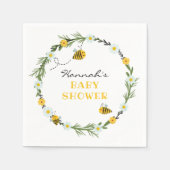 Bee Baby Shower Serviette (Vorderseite)