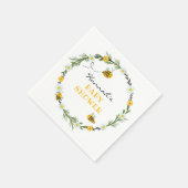 Bee Baby Shower Serviette (Ecke)