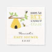 Bee Baby Shower Serviette (Vorderseite)