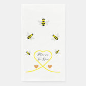 Bee Baby Shower Serviette (Vorderseite)