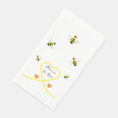 Bee Baby Shower Serviette (Ecke)