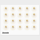 Bee Baby Shower Sticker (Blatt)