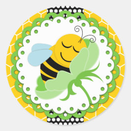 Bee Baby Shower Stickers