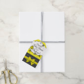 Bee Baby Shower Vielen Dank Geschenkanhänger (Mit Garn)