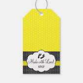 Bee Baby Shower Vielen Dank Geschenkanhänger (Rückseite)