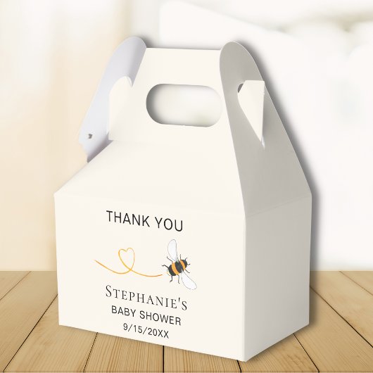 Bee Baby Shower Vielen Dank Geschenkschachtel