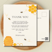 Bee Baby Shower Vielen Dank Postkarte