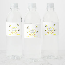 Bee Baby Shower Wasserflaschenetikett