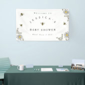Bee Baby Shower Willkommen bei der Dusche der Humm Banner (Messeveranstaltung)