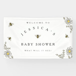 Bee Baby Shower Willkommen bei der Dusche der Humm Banner