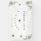 Bee Baby Shower Willkommen bei der Dusche der Humm Banner (Vertikal)