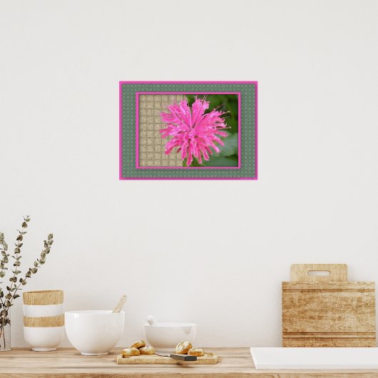 Bee Balm Poster (Küche)