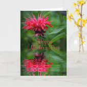 Bee Balm Reflection Mother Day Card Karte (Gelbe Blume)