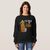 Bee & Beehive is Work Office Bee keeper Sweatshirt (Vorne ganz)