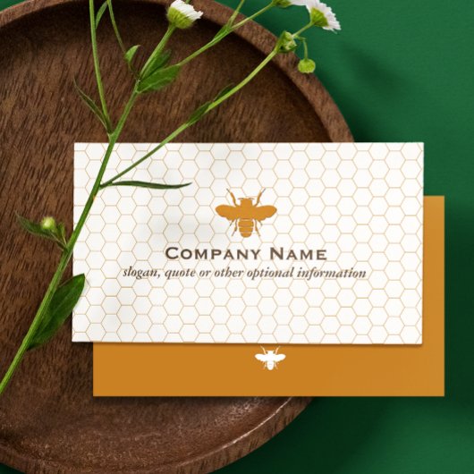 Bee BeeKeeper Honey Apairist Business Card Visitenkarte