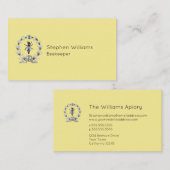 Bee BeeKeeper Honey Apairist | Königin Bee Visitenkarte (Vorne/Hinten)