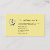 Bee BeeKeeper Honey Apairist | Königin Bee Visitenkarte (Rückseite)