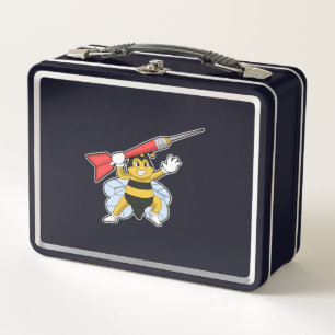 Bee bei Darts mit Dart.PNG Metall Brotdose