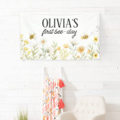 Bee Birthday Backdrop Beeday Banner (Insitu)