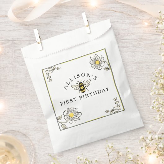 Bee Birthday Bumble Bee PartyPaper Cups Geschenktütchen (Ausgeschnitten)