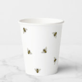 Bee Birthday Bumble Bee PartyPaper Cups Pappbecher (Rückseite)