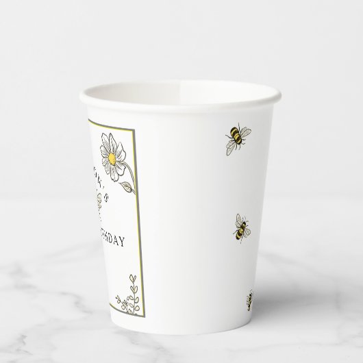 Bee Birthday Bumble Bee PartyPaper Cups Pappbecher (Links)