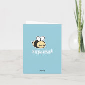 Bee Birthday Card Karte (Rückseite)