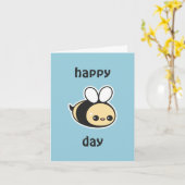 Bee Birthday Card Karte (Gelbe Blume)
