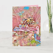BEE BIRTHDAY CARD KARTE (Vorderseite)