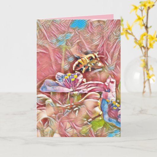 BEE BIRTHDAY CARD KARTE (Gelbe Blume)