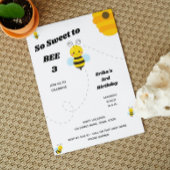 Bee Birthday Einladung