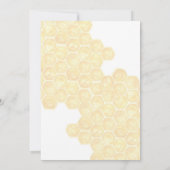 Bee Birthday Einladung 1. Bee Day Einladung (Rückseite)