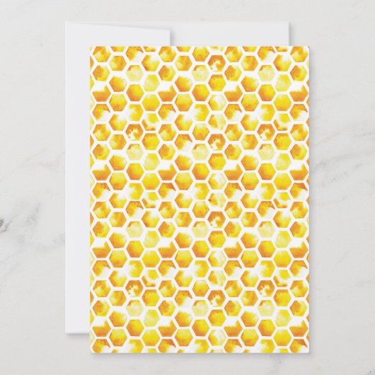 Bee Birthday Einladung erste Bee Day Einladung (Rückseite)