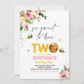 Bee Birthday Einladung Honey Bee Birthday Party (Vorderseite)