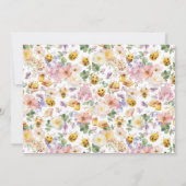 Bee Birthday Foto Einladung (Rückseite)