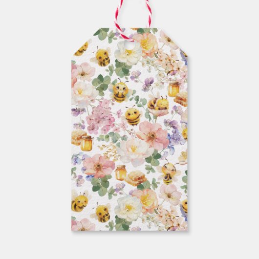 Bee Birthday Geschenkanhänger (Rückseite)