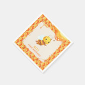 Bee Birthday Napkin - Custom Serviette (Ecke)