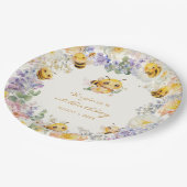 Bee Birthday Paper Tellers Pappteller (Schrägansicht)