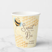 Bee Birthday Pappbecher (Vorderseite)