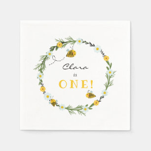 Bee Birthday Serviette