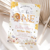 Bee Birthday so süß, um ein Honig zu sein Einladung
