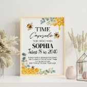 Bee Birthday Time Kapselzeichen Poster