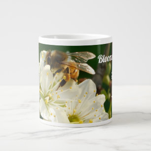 Bee & Blossom Makro   Personalisierte Namens-Tasse Jumbo-Tasse