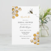 Bee Bridal Dusche Einladung (Stehend Vorderseite)