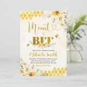 Bee Bridal Dusche Einladung (Stehend Vorderseite)