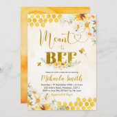 Bee Bridal Dusche Einladung (Vorne/Hinten)