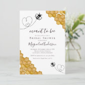 Bee Bridal Dusche Einladung (Stehend Vorderseite)