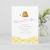 Bee Bridal Dusche Einladung (Stehend Vorderseite)